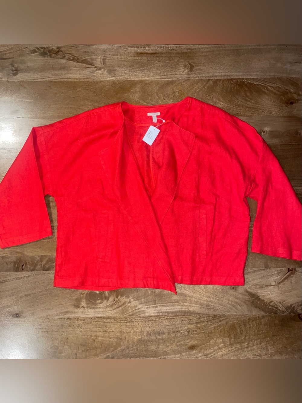 eileen fisher Double Breasted Open Jacket